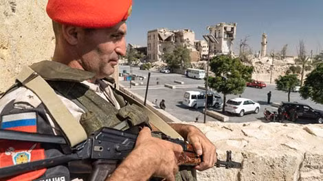 Một quân cảnh Nga tại Syria.