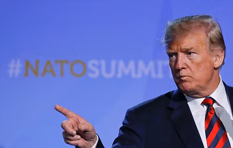 Ông Donald Trump hoài nghi sự hữu dụng của NATO. Ảnh: LG.