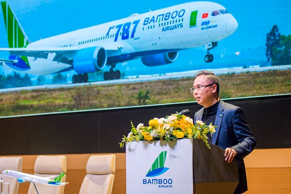 Phó Chủ tịch kiêm Tổng Giám đốc Bamboo Airways Đặng Tất Thắng cho biết Hãng sẽ chính thức khai thác Boeing 787-9 Dreamliner từ 1-1-2020.