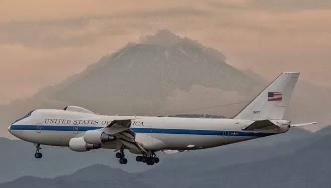 Trung tâm tác chiến E-4B của Không quân Mỹ.