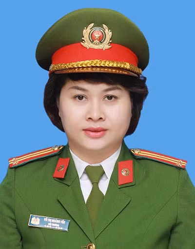 Trung tá Vũ Thị Hoàng Yến.