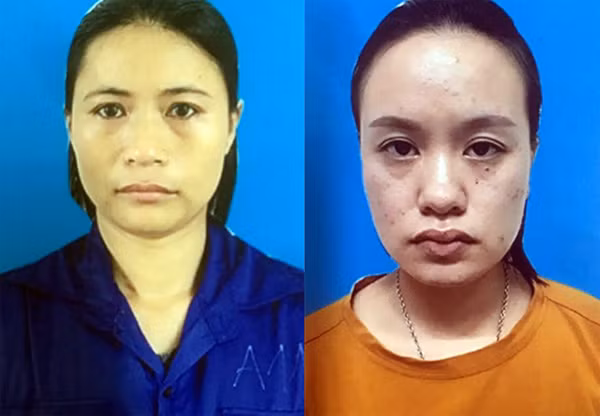 Đối tượng Trần Thị Ba và đối tượng Vũ Nga Linh tổ chức đường dây mang thai hộ bị phát hiện.