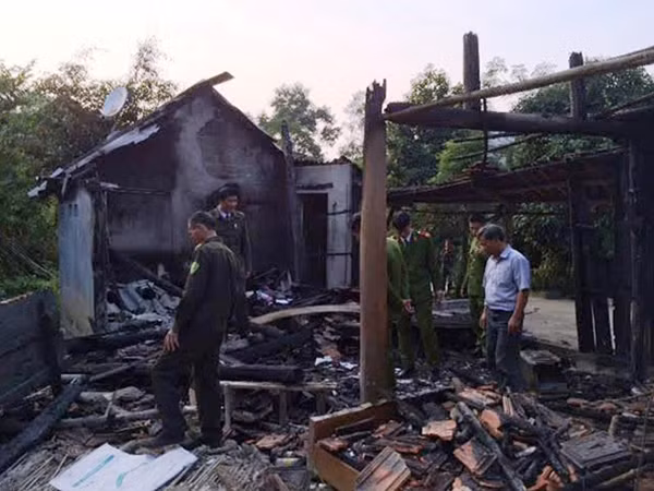 Ngôi nhà nơi xảy ra vụ việc.