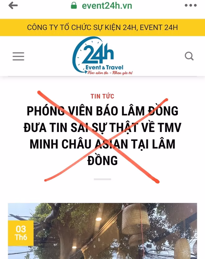 Bài đăng trên event24h.vn, hiện website này không truy cập được