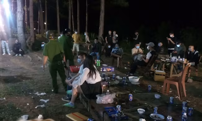 Thời điểm lực lượng chức năng tiến hành kiểm tra