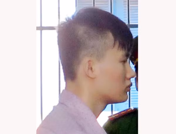 Bị cáo trong phiên xử.