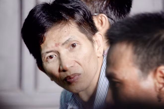 Bị cáo Huỳnh Tấn Thành tại toà