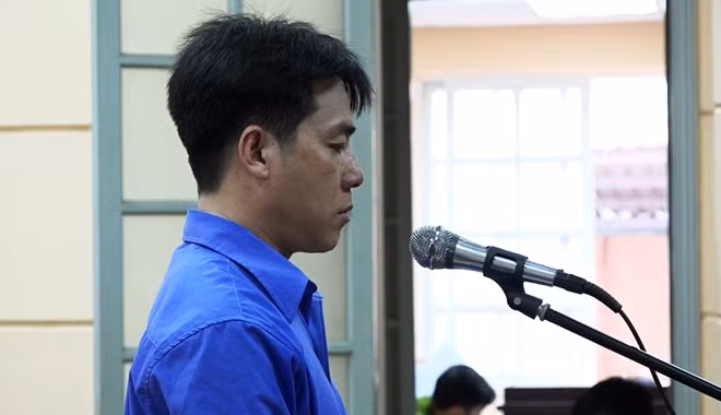 Bị cáo Tuấn tại tòa