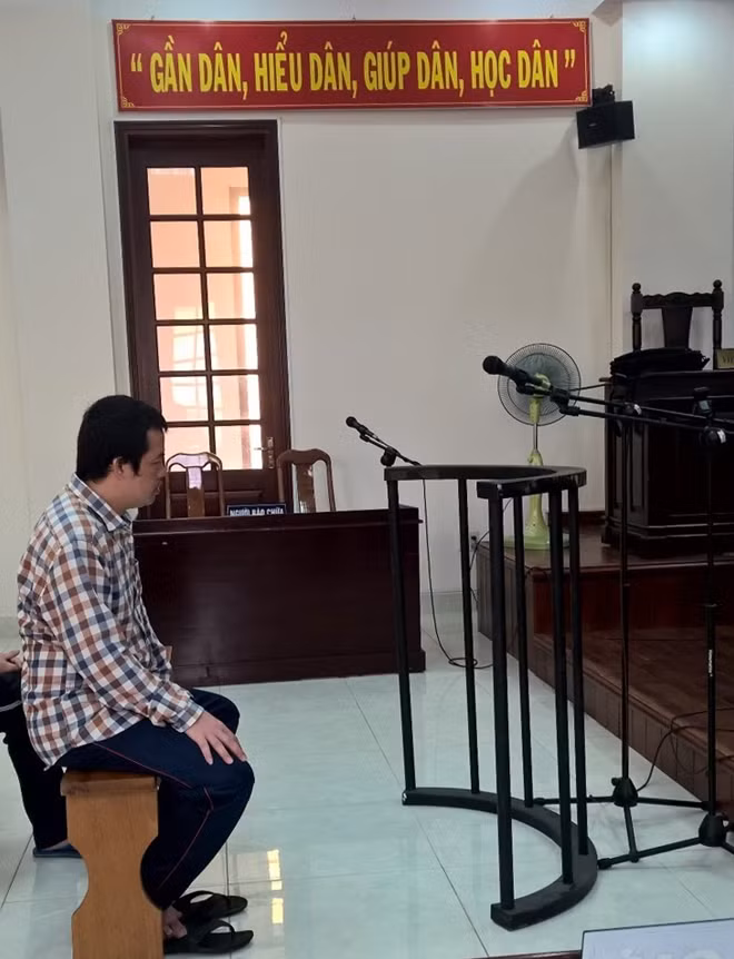Bị cáo Nguyễn Văn Nghiêng tại tòa