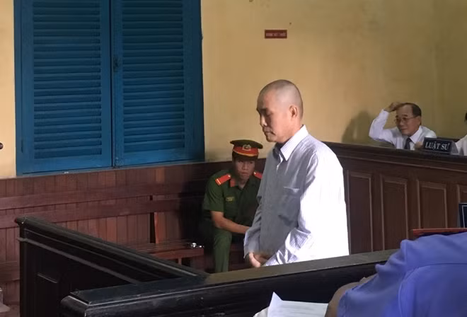 Bị cáo Phan Thành Thiện tại phiên xử