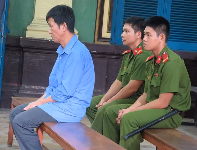 Bị cáo Nam tại phiên toà sơ thẩm