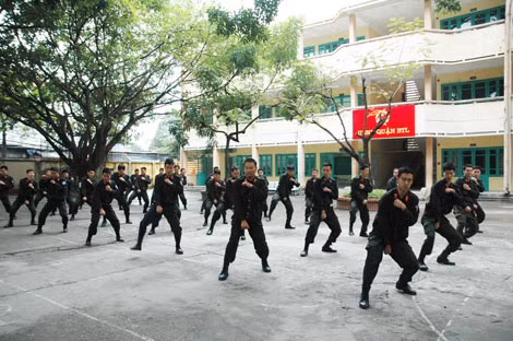 Biểu diễn võ thuật.