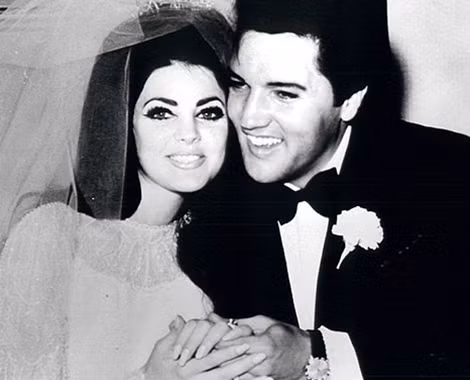 Elvis và Priscilla trong đám cưới năm 1967.