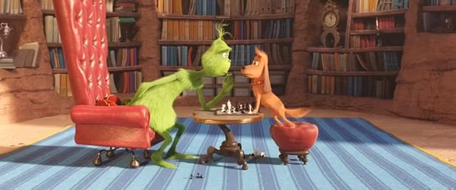 Grinch yêu thích cuộc sống cô độc cùng chú chó Max