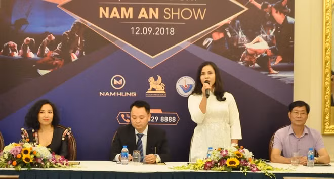 Ban tổ chức trao đổi với báo chí tại Hà Nội về dự án Nam An Show