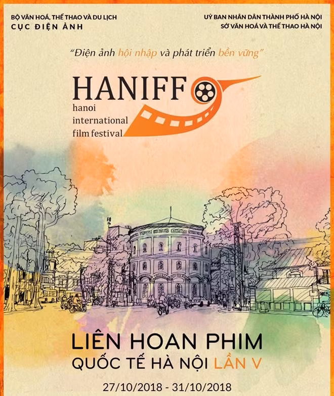 Poster chính thức của Liên hoan Phim quốc tế Hà Nội 2018