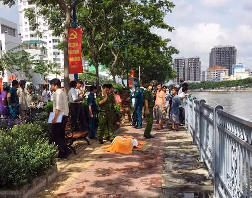 Hiện trường hai vụ đuối nước trên kênh Tàu Hủ.