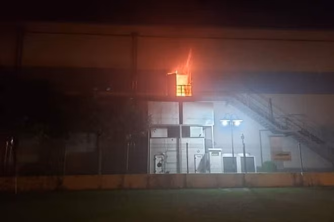 Hiện trường vụ cháy.