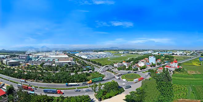 Hạ tầng các KCN tiếp tục được quan tâm đầu tư.