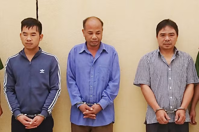 Các đối tượng đang bị tạm giữ hình sự.