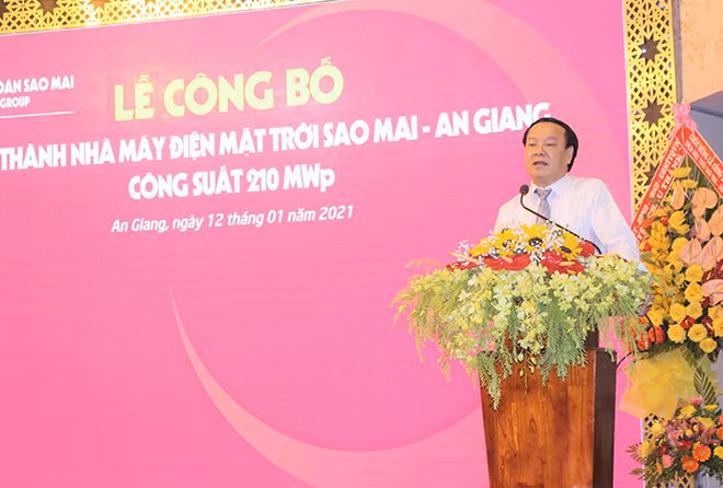 Ông Lê Thanh Thuấn, Tổng Giám đốc Sao Mai Group cho biết Nhà máy sẽ tăng thêm nguồn thu hơn 1.000 tỷ mỗi năm cho Tập đoàn.