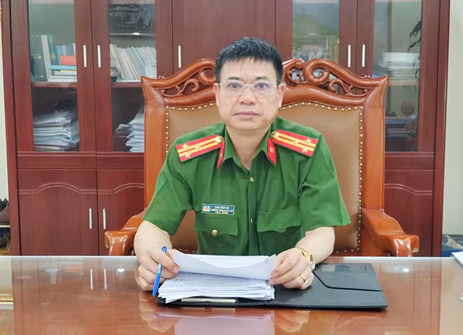 Thượng tá Cao Văn Hà - Trưởng Công an huyện Chi Lăng, Lạng Sơn.