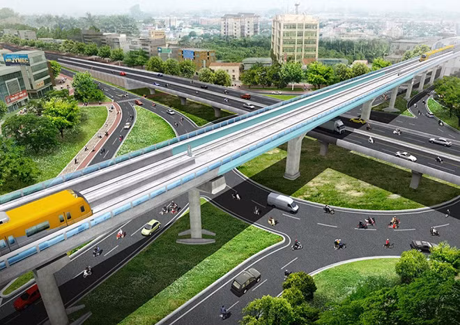 Hệ thống giao thông được quy hoạch đồng bộ.