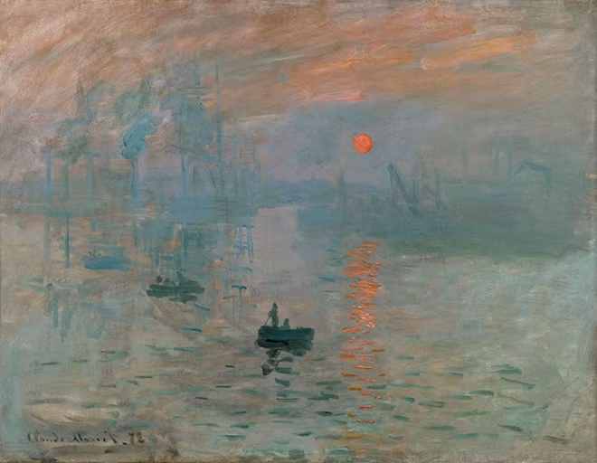Tác phẩm "Ấn tượng, mặt trời mọc" (1872) của Claude Monet