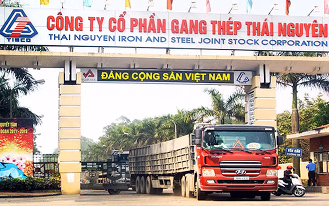 Công ty cổ phần Gang thép Thái Nguyên.