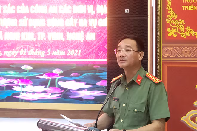 Đồng chí Đại tá Phạm Thế Tùng, Giám đốc Công an tỉnh chỉ đạo công an các địa phương tiếp tục đấu tranh, trấn áp mạnh mẽ các loại tội phạm, bảo đảm ANTT trên địa bàn.