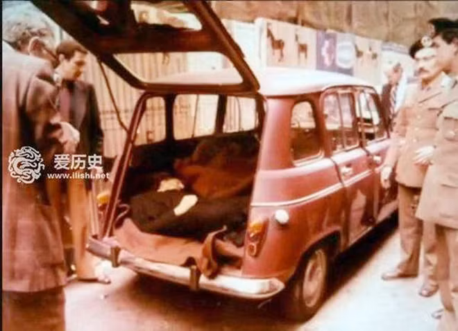 Thi thể của ông Moreau khi được tìm thấy.