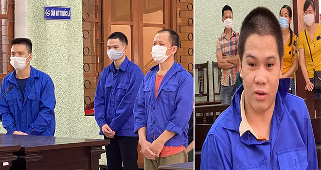 4 bị cáo tại phiên tòa.