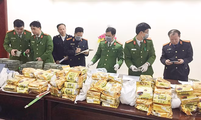 Số ma túy lớn nhất trong nhiều năm gần đây được Công an tỉnh Nghệ An triệt phá.