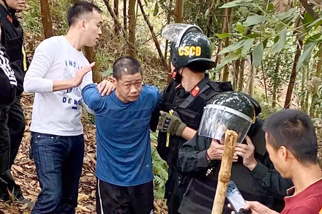 Hoàng Văn Chín bị bắt sau khi gây ra vụ án giết người.
