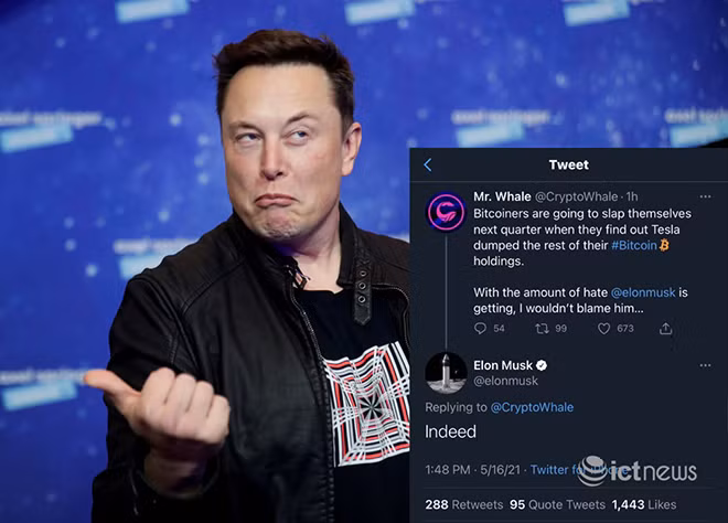 Elon Musk được cho là thao túng giá Bitcoin chỉ với một chữ trên Twitter cá nhân. Nguồn ảnh: ICTNews.