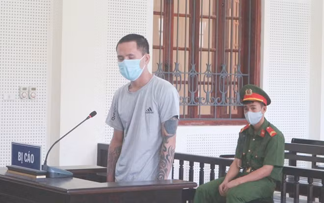 Bị cáo Bùi Văn Trí tại toà.