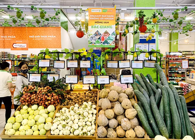 BRGMart bán hàng không lợi nhuận đối với các sản phẩm nông sản của Bắc Giang