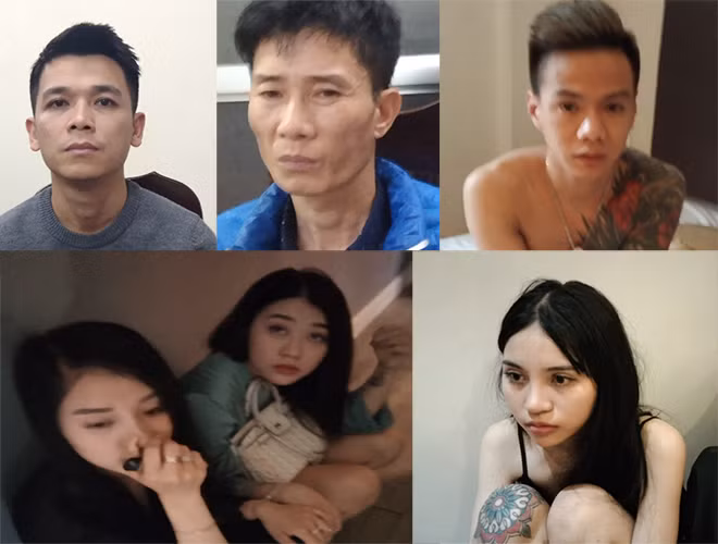 Các đối tượng trong vụ án.