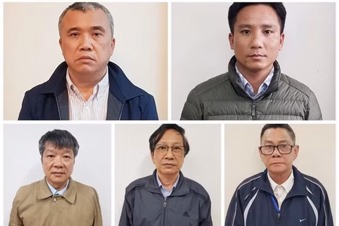 Các bị can trong vụ án.