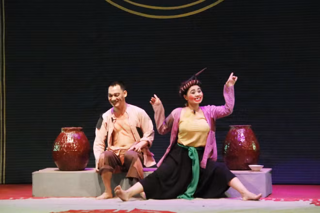 Chí Phèo, Thị Nở trên sân khấu Chèo.