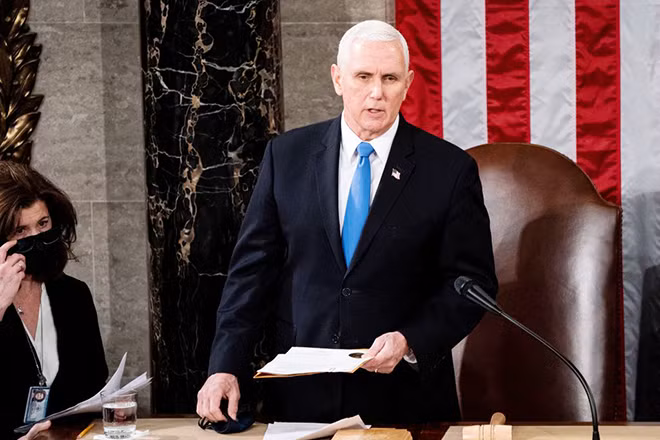 Phó Tổng thống Mỹ Mike Pence tuyên bố xác nhận chiến thắng cho ông Joe Biden.