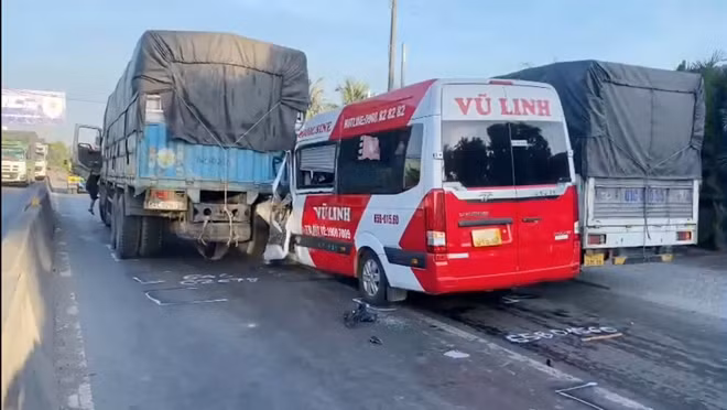 Hiện trường vụ tai nạn.