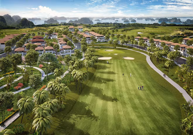 Biệt thự đồi view sân golf tại FLC Grand Villa Halong.
