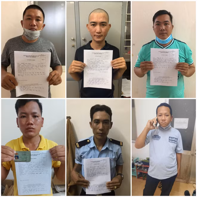Các nhân viên bảo vệ vừa bị bắt tạm giam.