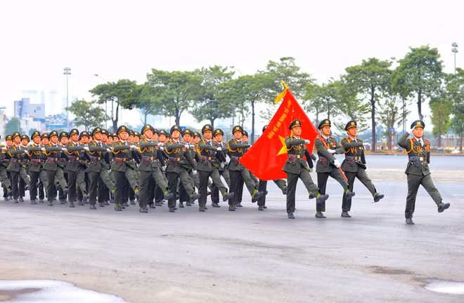 Lực lượng CAND xuất quân bảo vệ Đại hội Đảng toàn quốc lần thứ XIII.