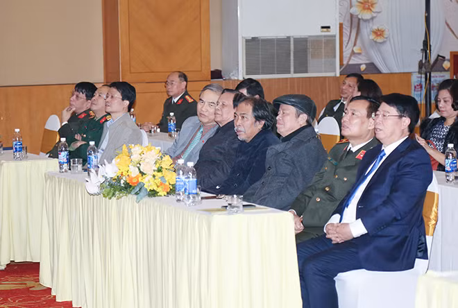 Các đại biểu dự họp mặt Cộng tác viên mừng xuân Tân Sửu 2021 của Báo CAND
