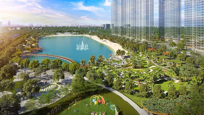 Dự án nằm cận kề công viên trung tâm và hồ điều hòa rộng 10,2ha Dự án nằm cận kề công viên trung tâm và hồ điều hòa rộng 10,2ha