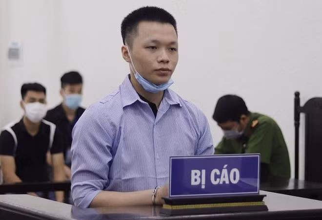 Bị cáo Phúc tại phiên toà.