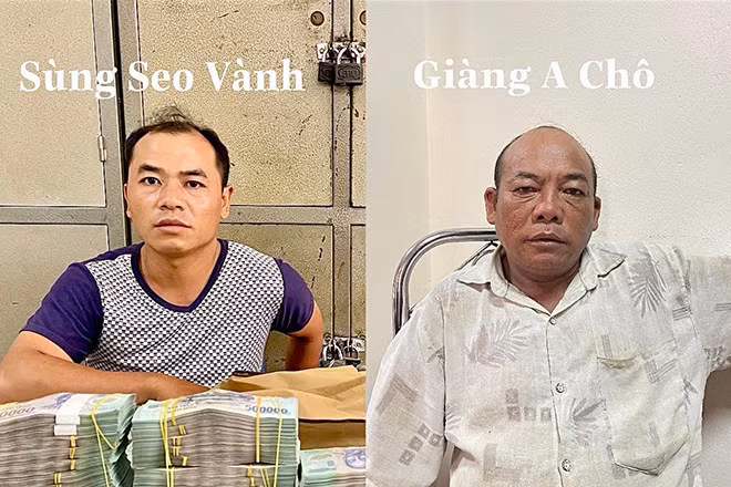 Các đối tượng cùng số tiền, tang vật bị thu giữ. Các đối tượng cùng số tiền, tang vật bị thu giữ.