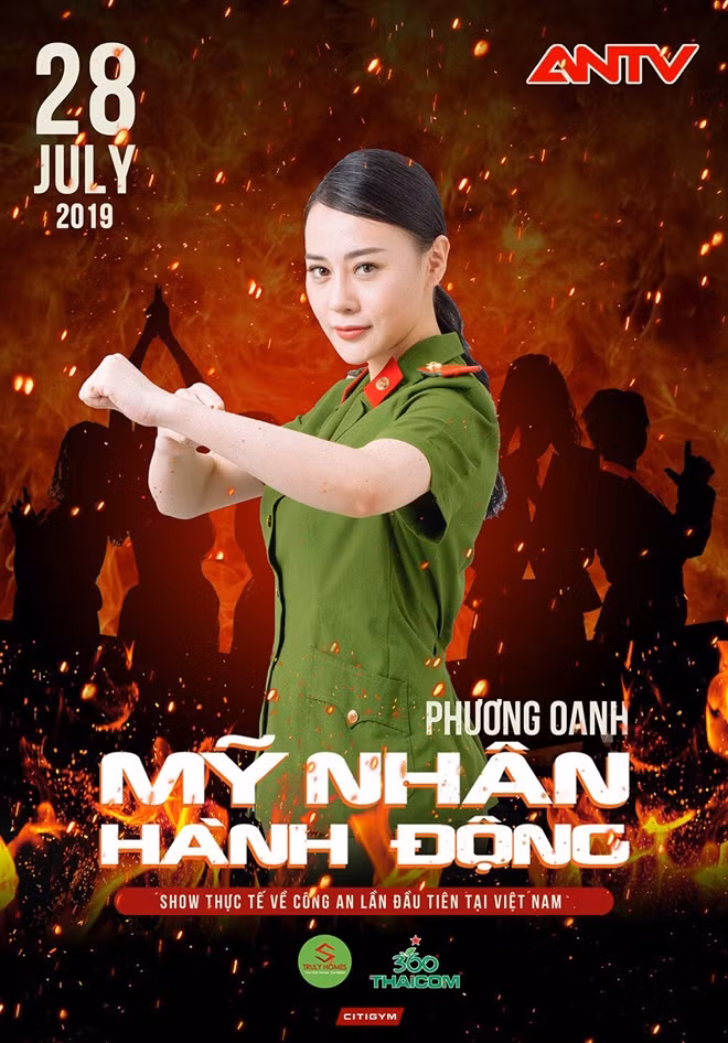 Diễn viên Phương Oanh là 1 trong 6 nghệ sĩ nữ tham gia gameshow "Mỹ nhân hành động".